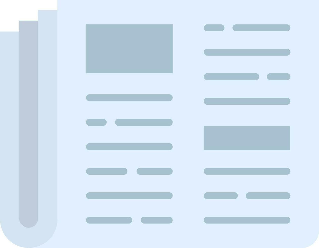 Newspaper icon vector image. Suitable for mobile apps, web apps and print media.