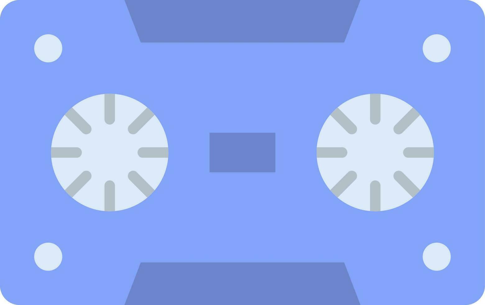 Cassette icon vector image. Suitable for mobile apps, web apps and print media.