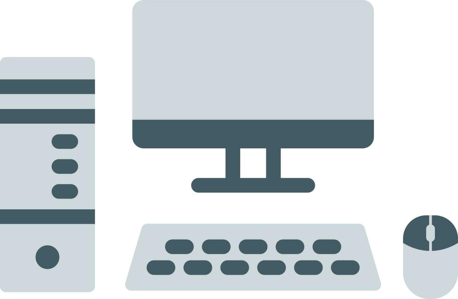 Computer icon vector image. Suitable for mobile apps, web apps and print media.