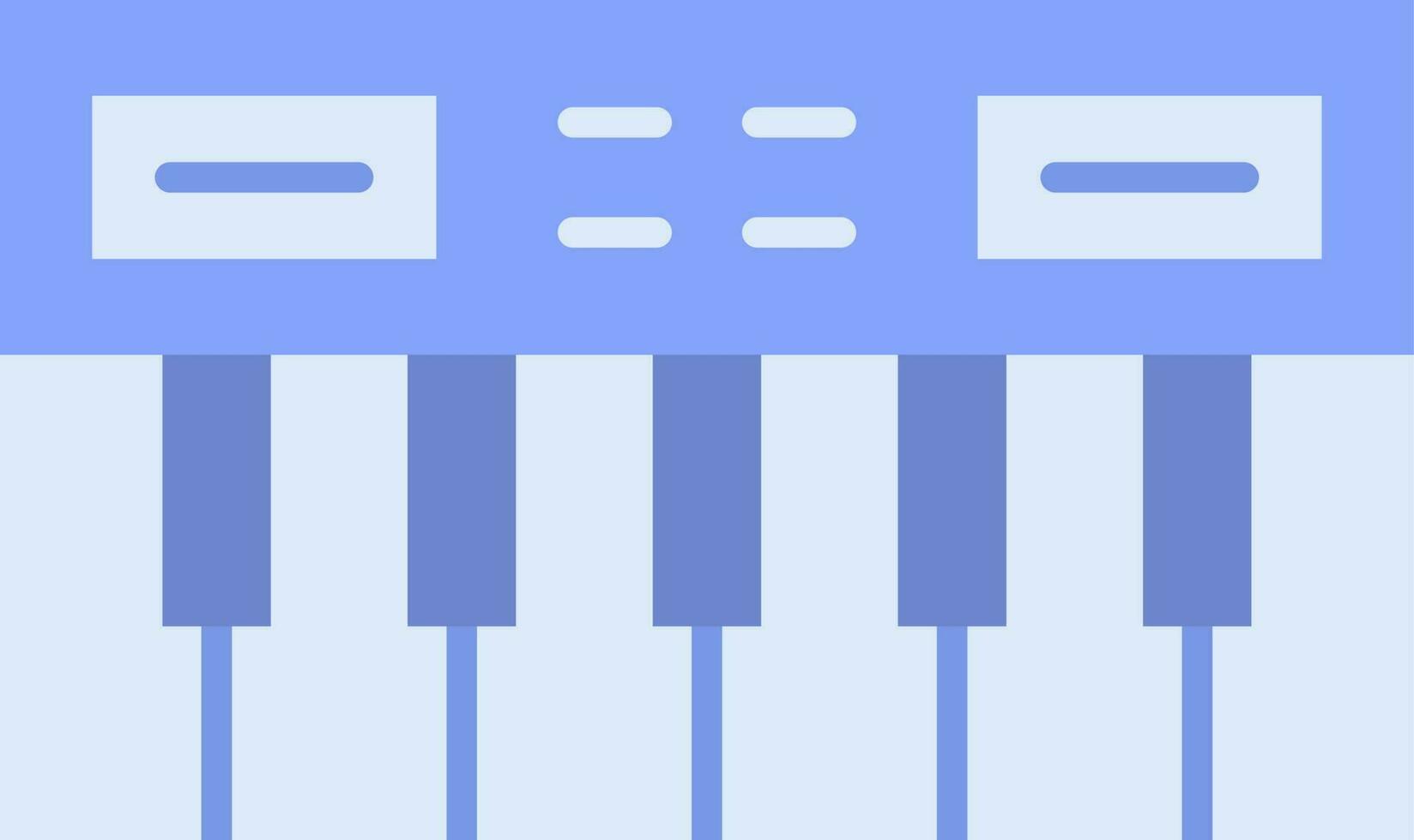 Piano Keyboard icon vector image. Suitable for mobile apps, web apps and print media.