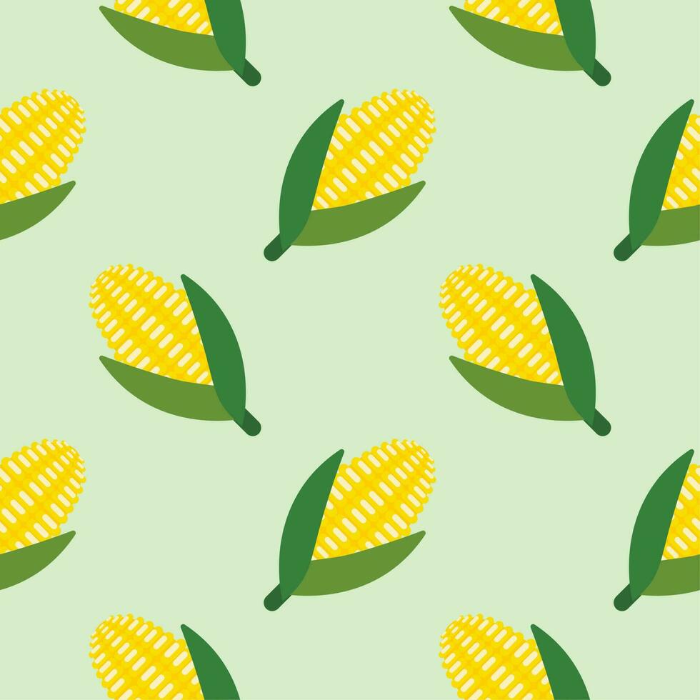 corn seamless pattern vector illustration