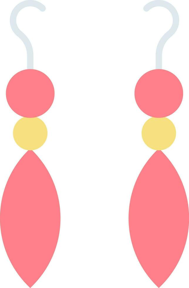 Earrings icon vector image. Suitable for mobile apps, web apps and print media.