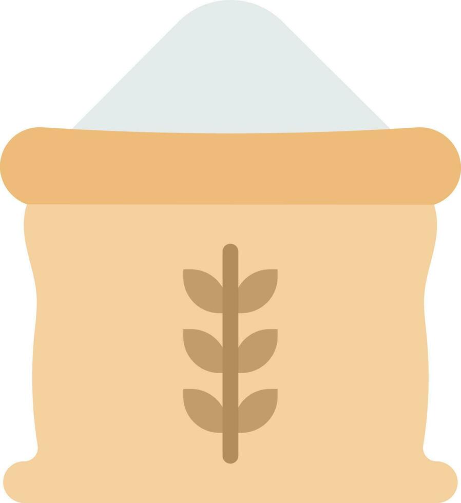 Flour bag icon vector image. Suitable for mobile apps, web apps and print media.