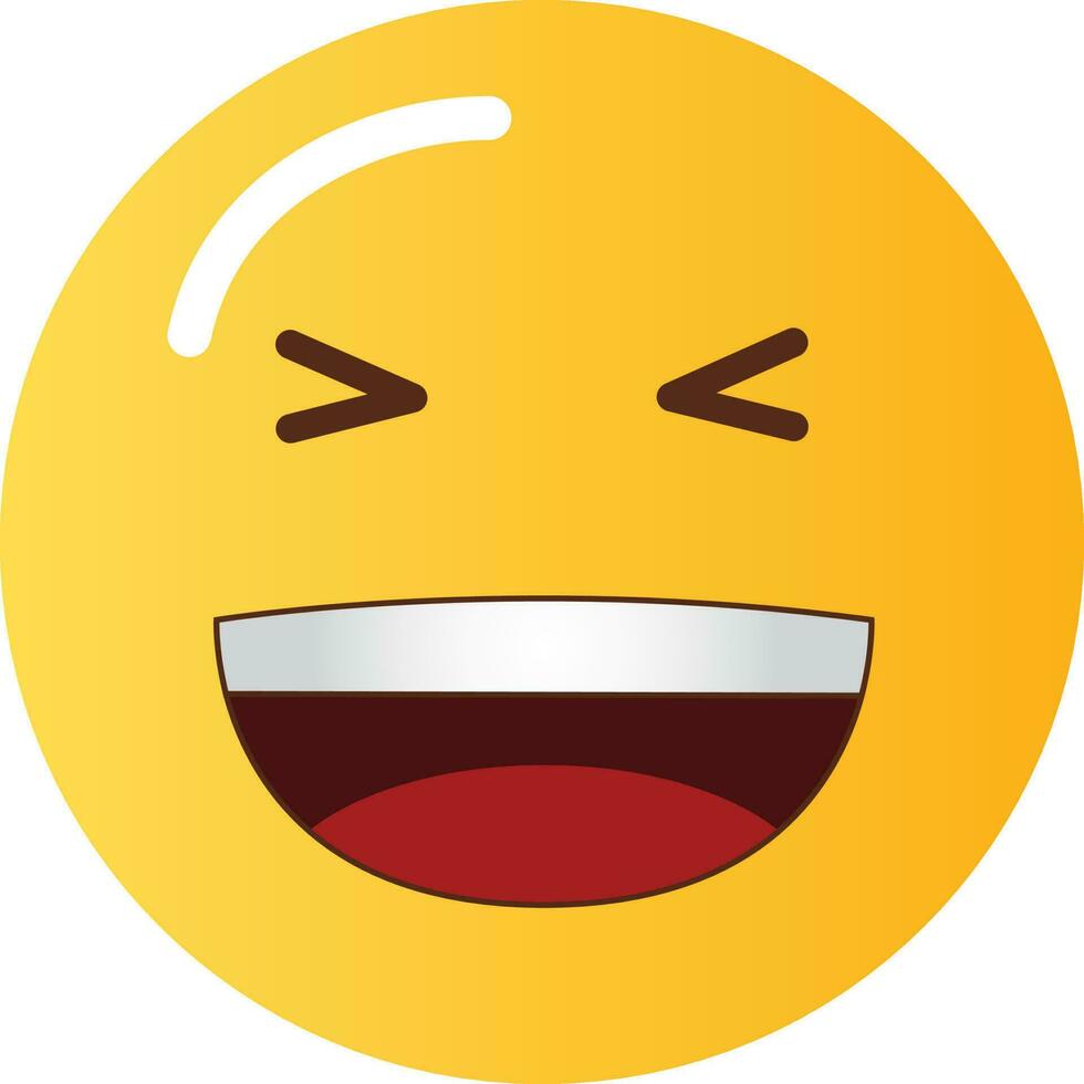 Grinning Squinting Face icon vector image. Suitable for mobile apps, web apps and print media.