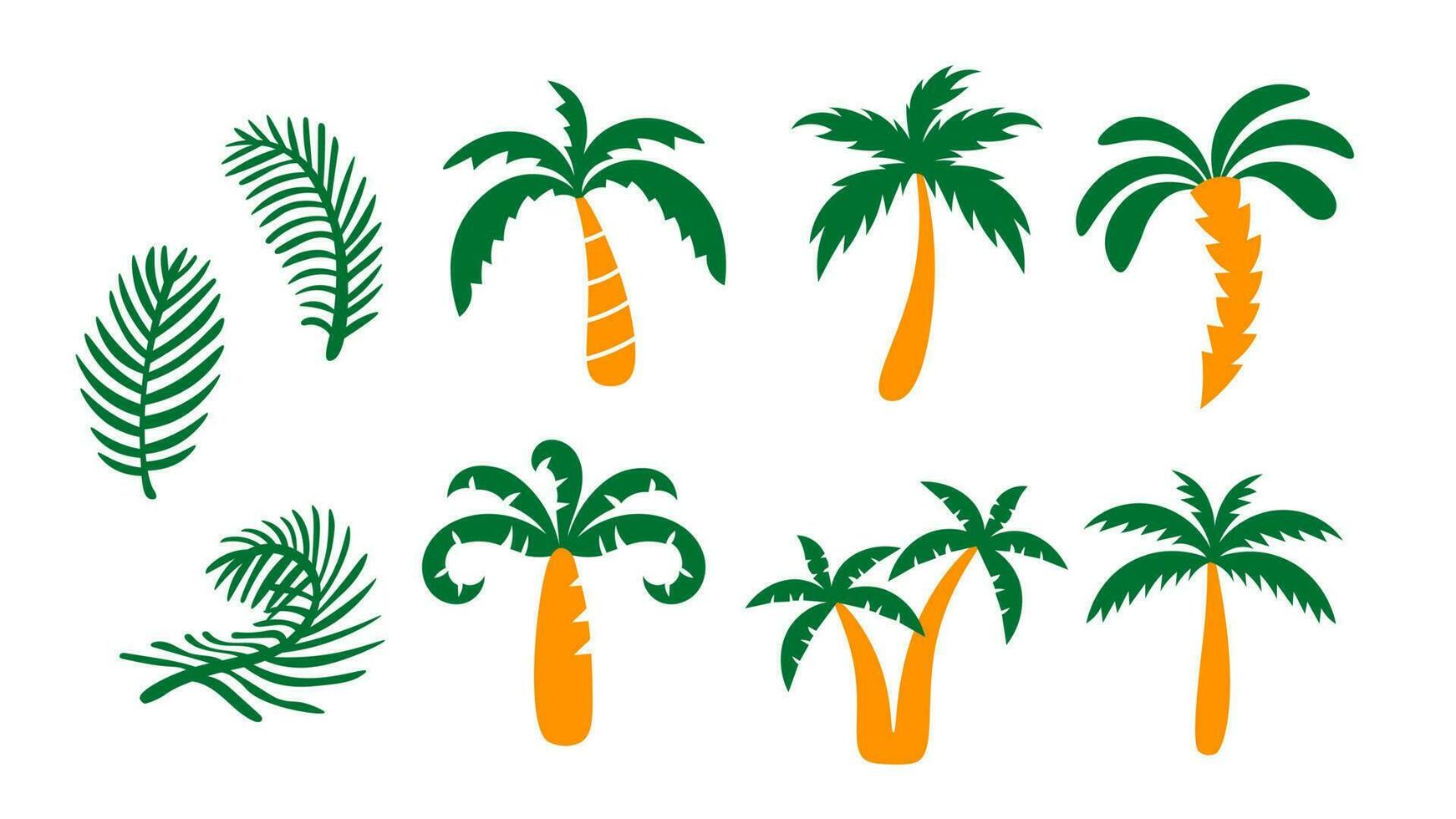 Palm Tree vector set