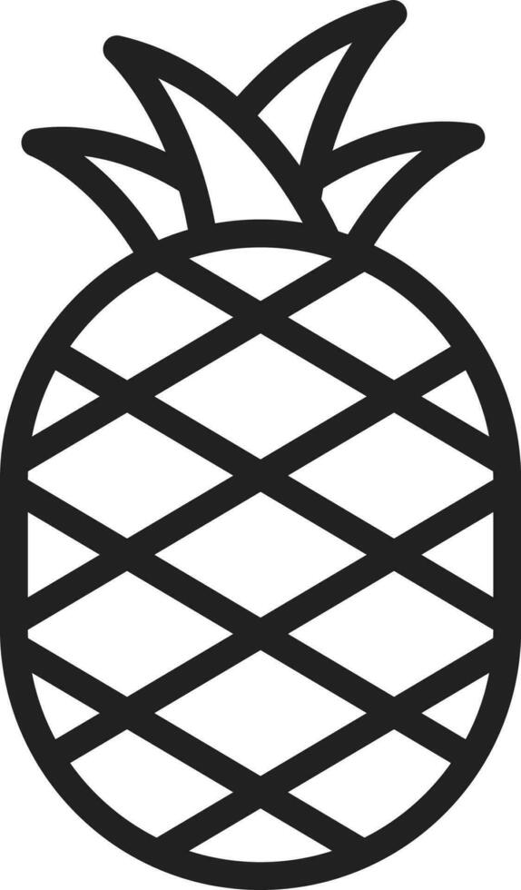 Pineapple icon vector image. Suitable for mobile apps, web apps and print media.