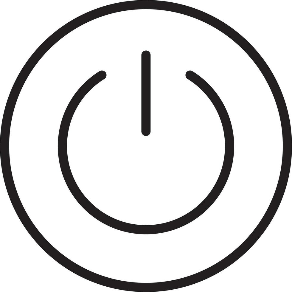 Power Button icon vector image. Suitable for mobile apps, web apps and print media.