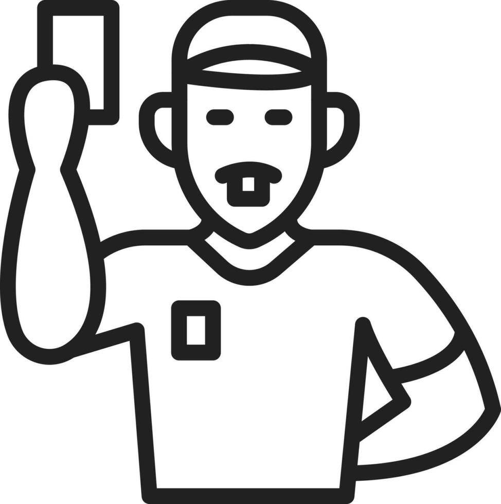 Referee icon vector image. Suitable for mobile apps, web apps and print media.