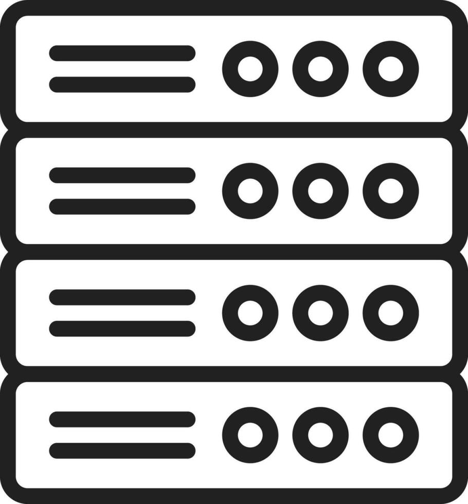 Server icon vector image. Suitable for mobile apps, web apps and print media.
