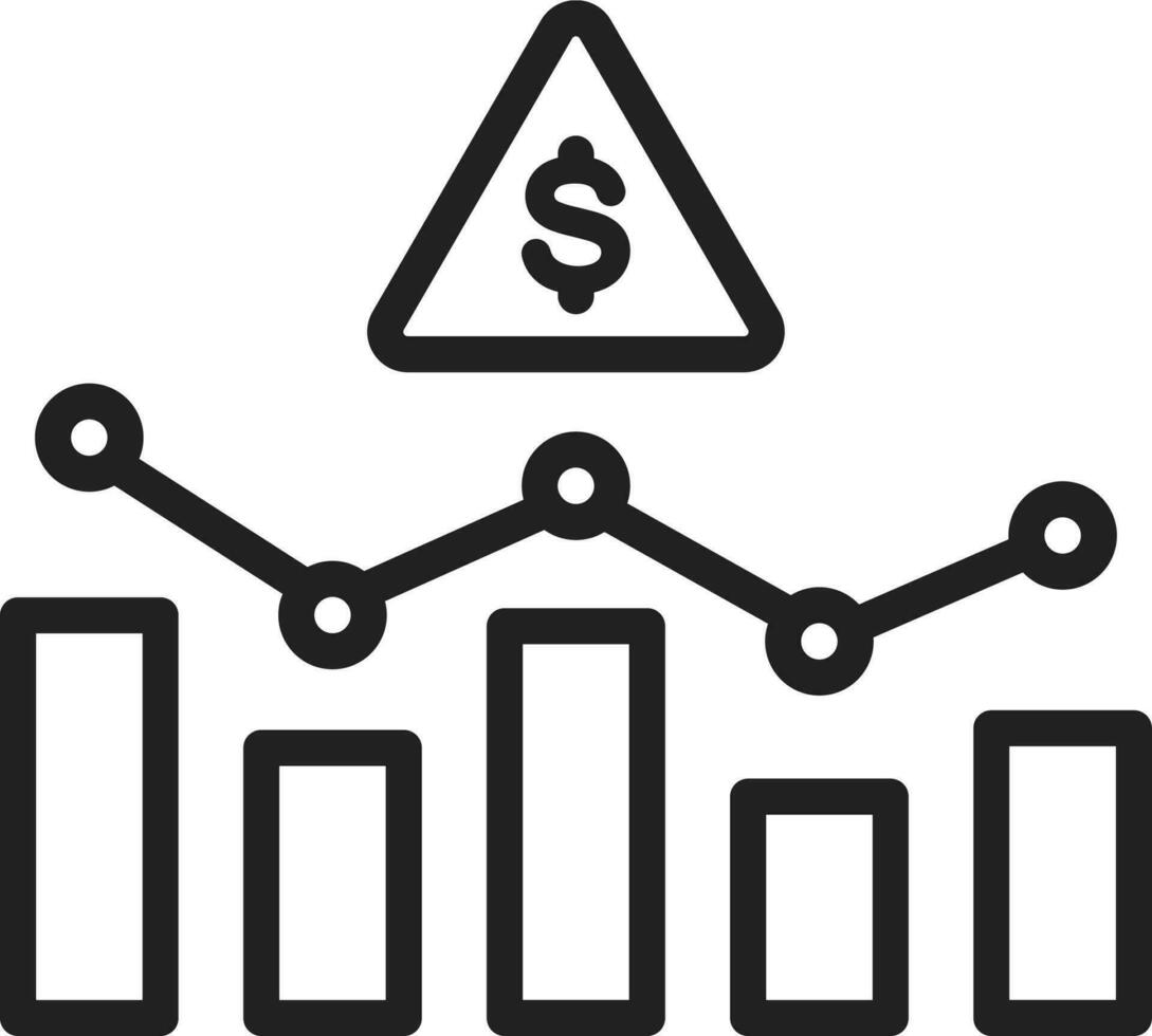 Risk Investment icon vector image. Suitable for mobile apps, web apps and print media.