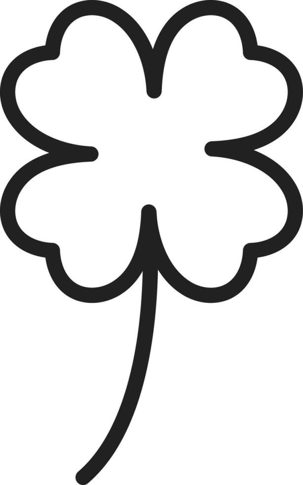 Four Leaf Clover icon vector image. Suitable for mobile apps, web apps and print media.