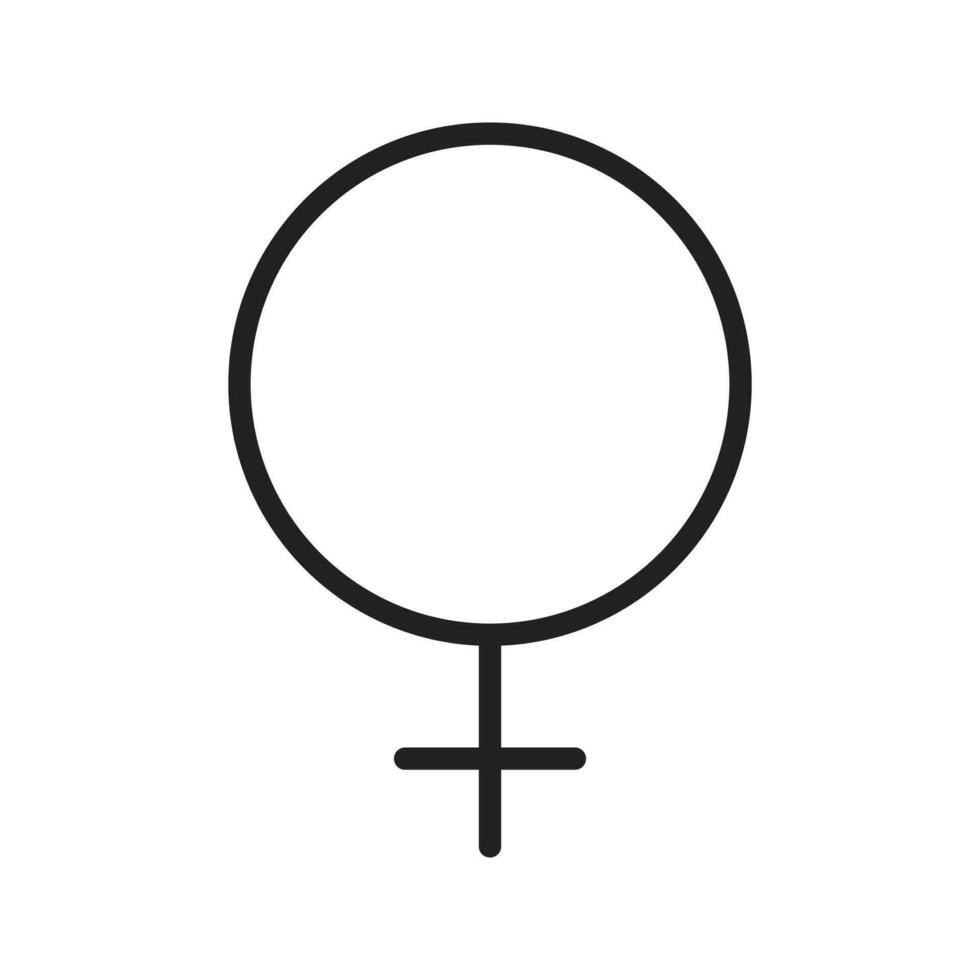 Female Sign icon vector image. Suitable for mobile apps, web apps and print media.