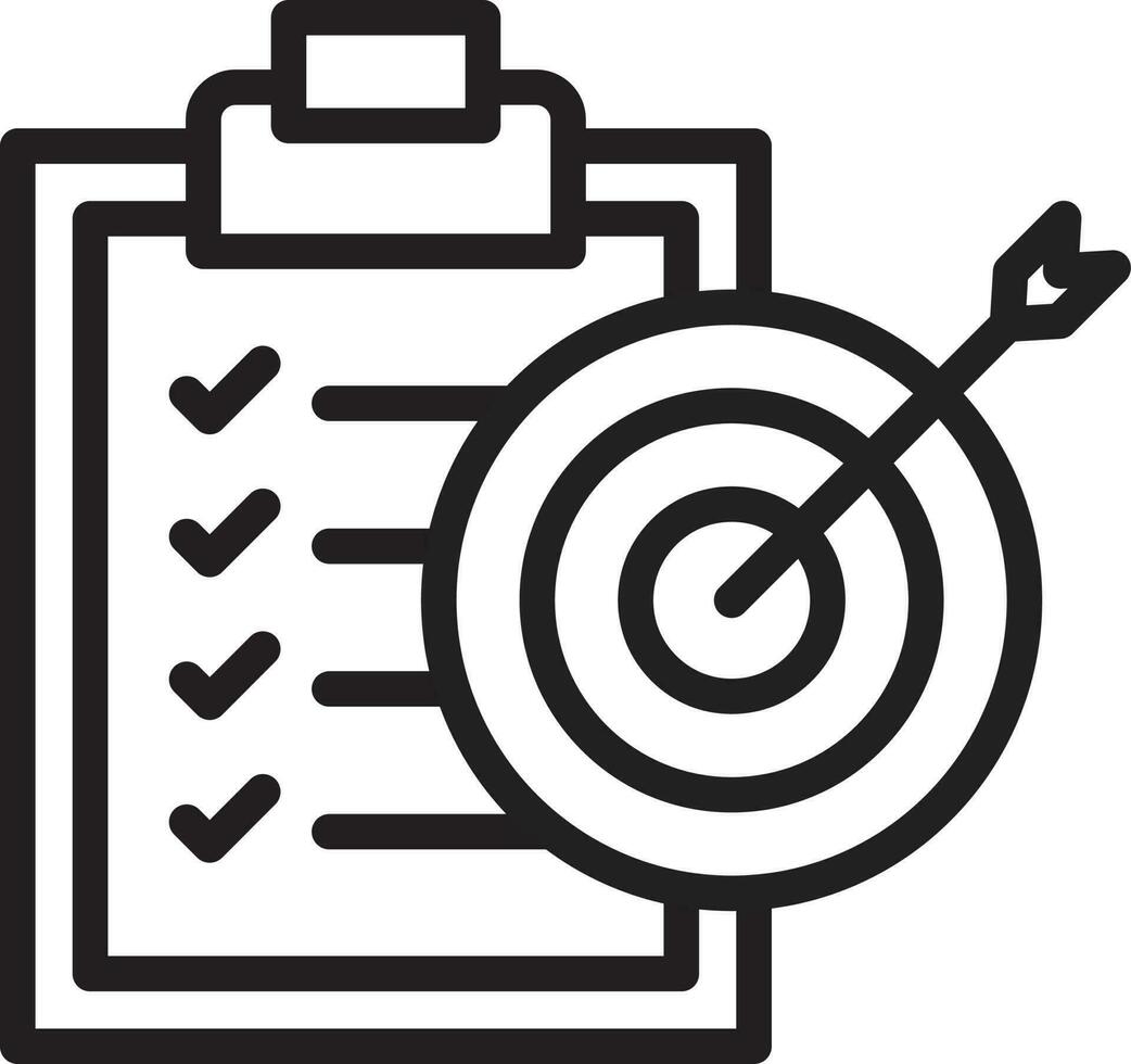 Goal Oriented icon vector image. Suitable for mobile apps, web apps and