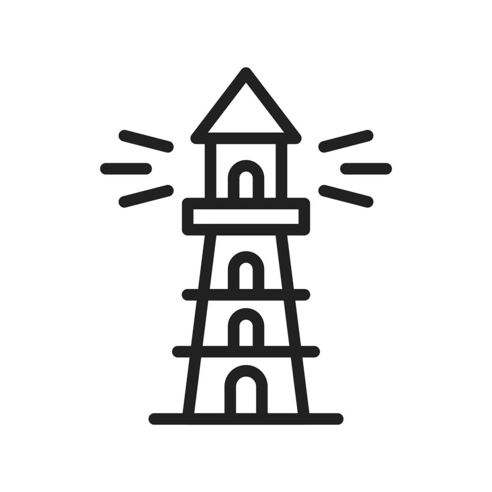 Lighthouse icon vector image. Suitable for mobile apps, web apps and print media.