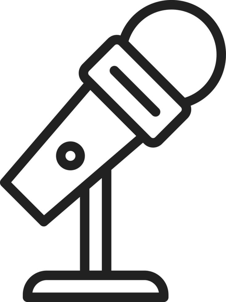 Mic Stand icon vector image. Suitable for mobile apps, web apps and print media.