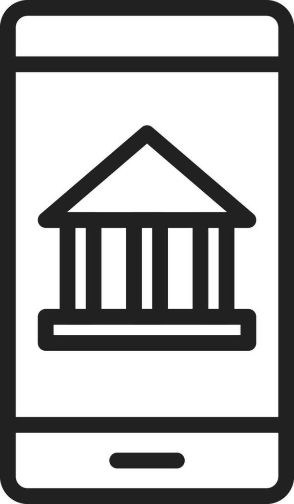 Mobile Banking icon vector image. Suitable for mobile apps, web apps and print media.