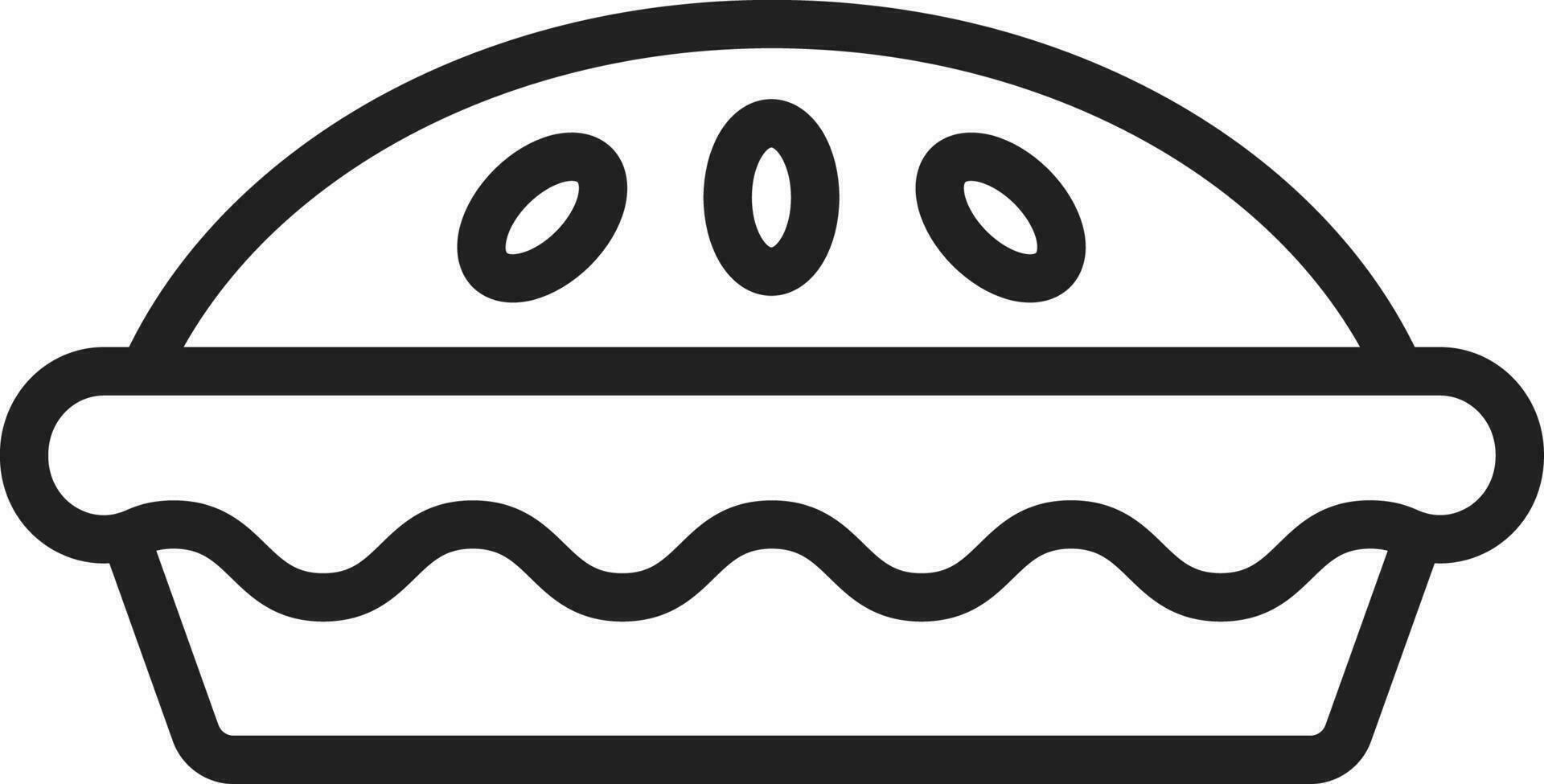 Pie icon vector image. Suitable for mobile apps, web apps and print media.
