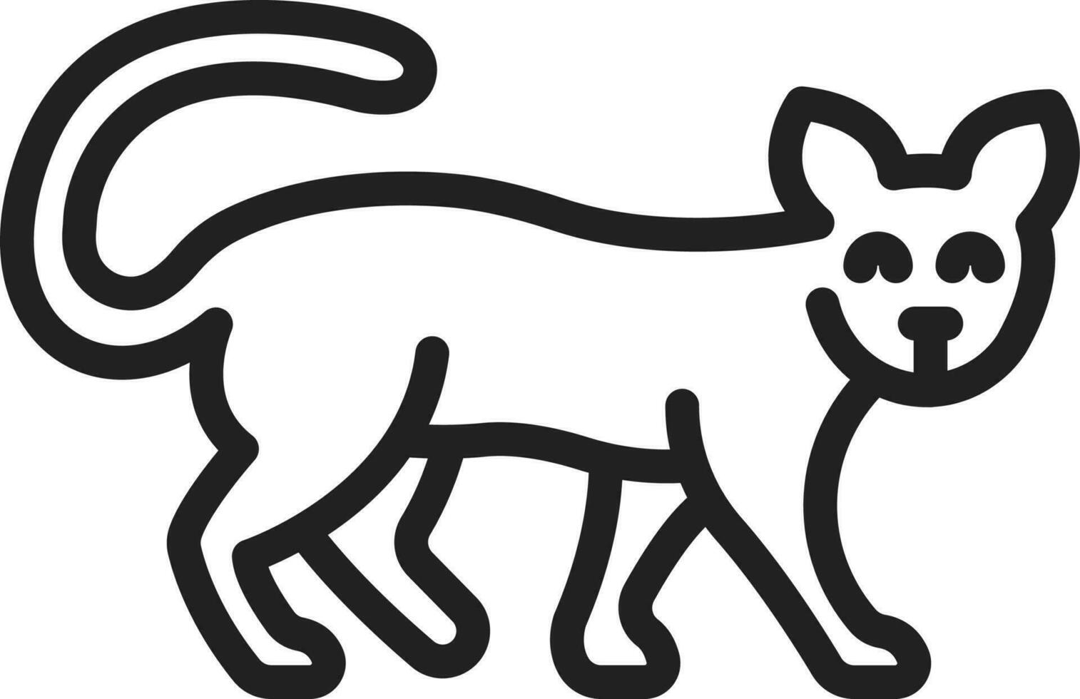 Cat icon vector image. Suitable for mobile apps, web apps and print media.