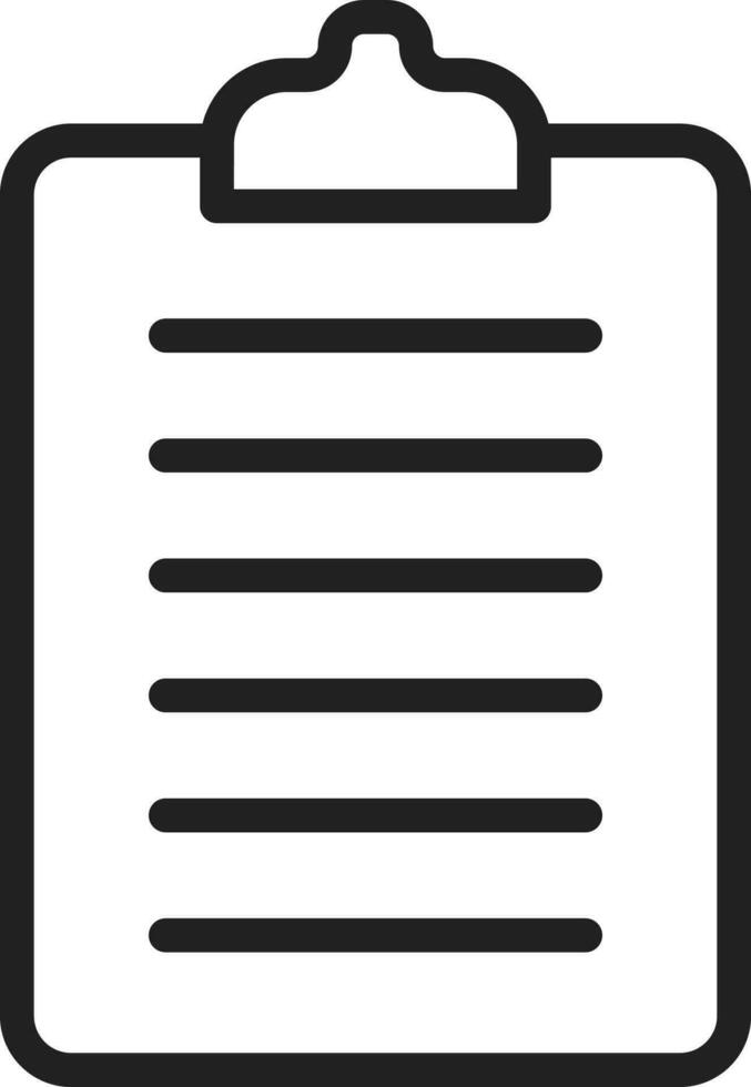 Clipboard icon vector image. Suitable for mobile apps, web apps and print media.