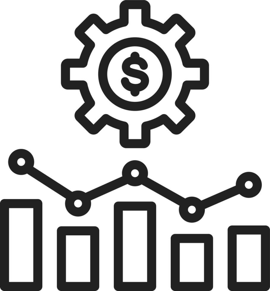 Cost Management icon vector image. Suitable for mobile apps, web apps and print media.