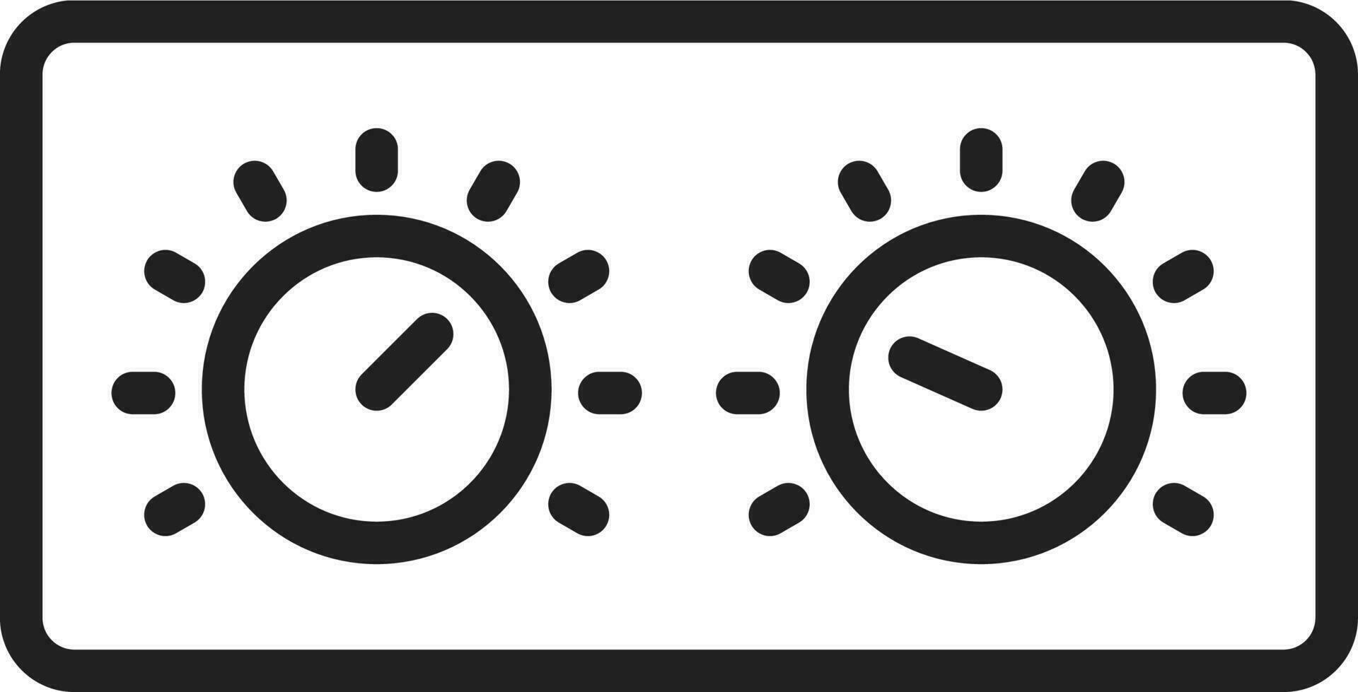 Control Knobs icon vector image. Suitable for mobile apps, web apps and print media.