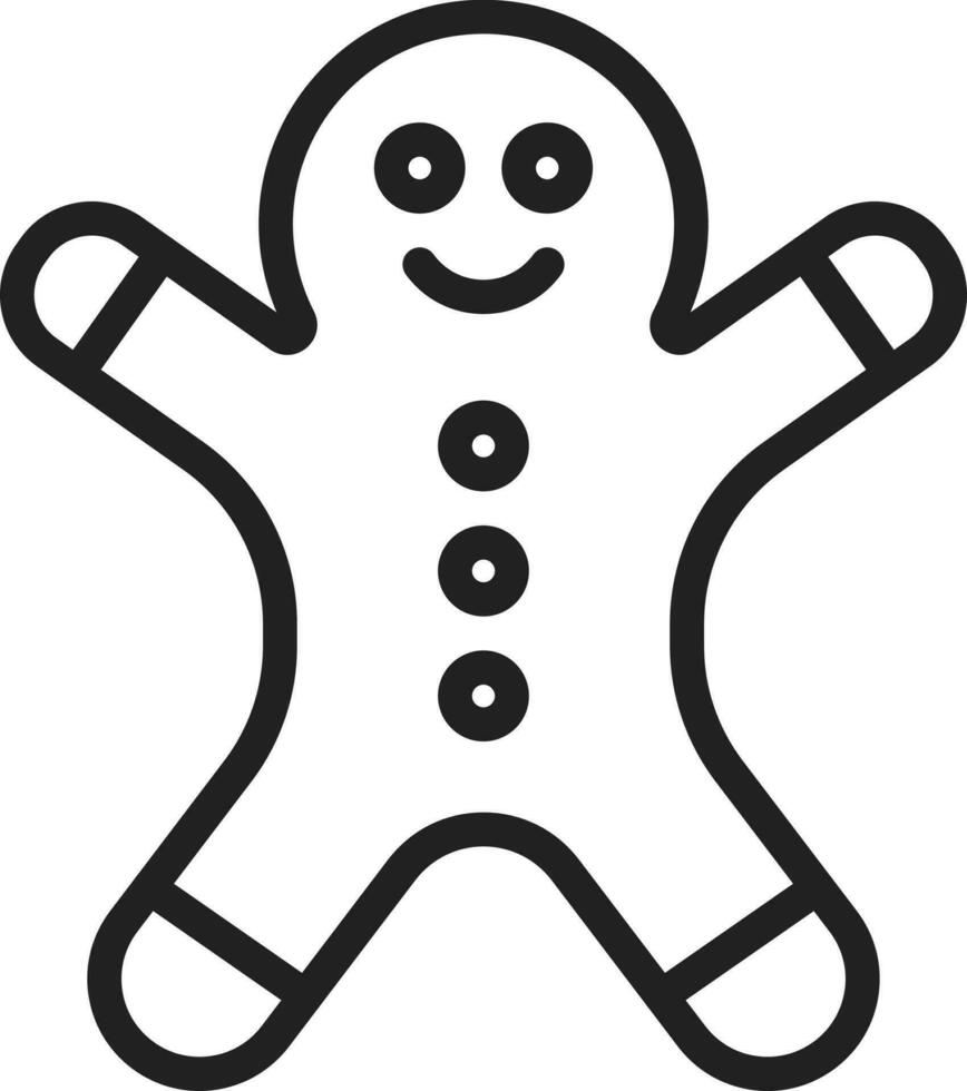 Ginger Bread icon vector image. Suitable for mobile apps, web apps and print media.