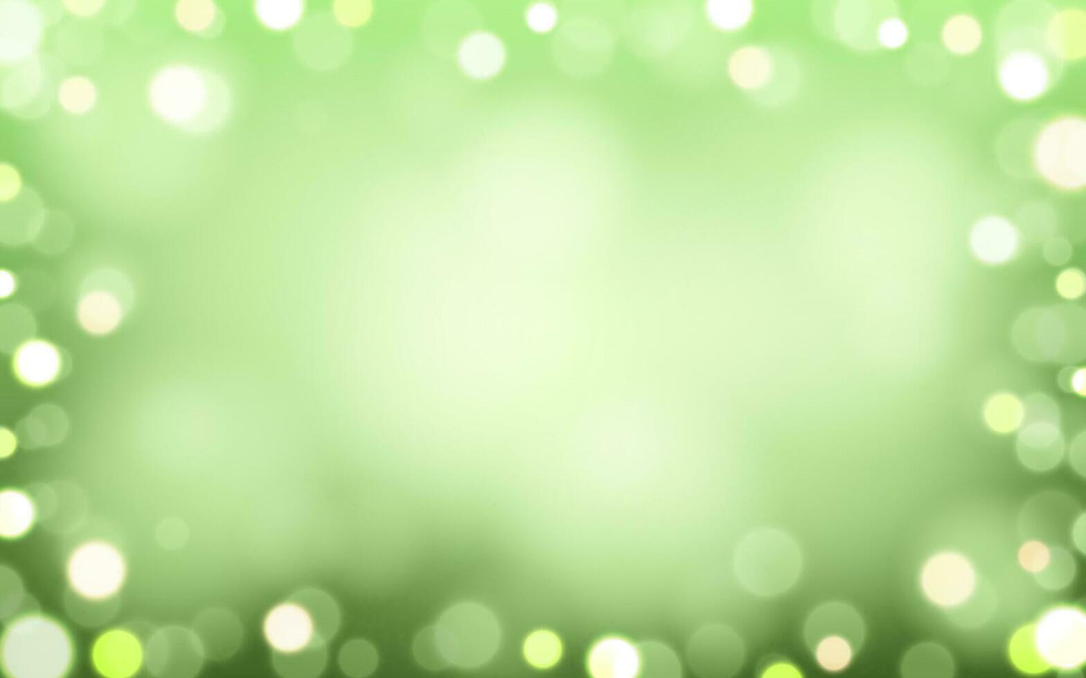 Nature green bokeh soft light abstract background, Vector eps 10 illustration bokeh particles, Background decoration