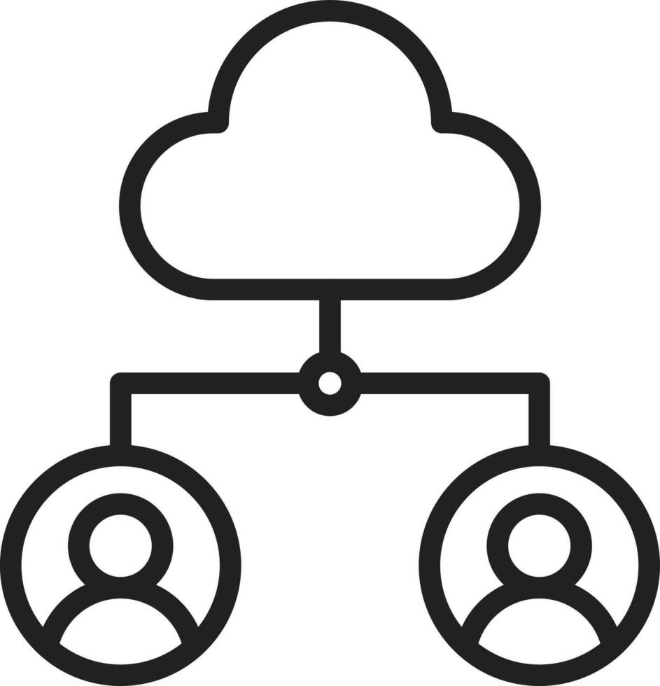 Cloud Group icon vector image. Suitable for mobile apps, web apps and print media.