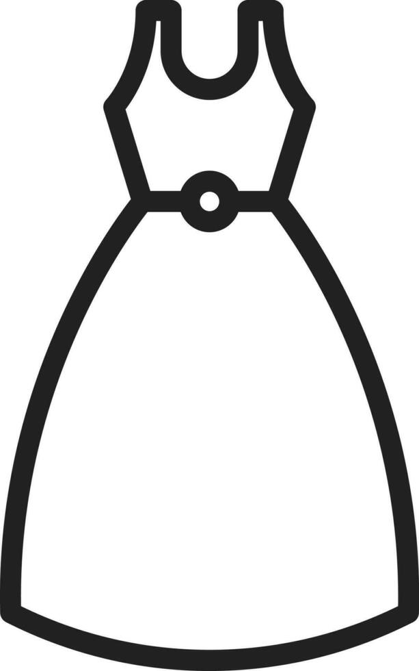 Cocktail Dress icon vector image. Suitable for mobile apps, web apps and print media.