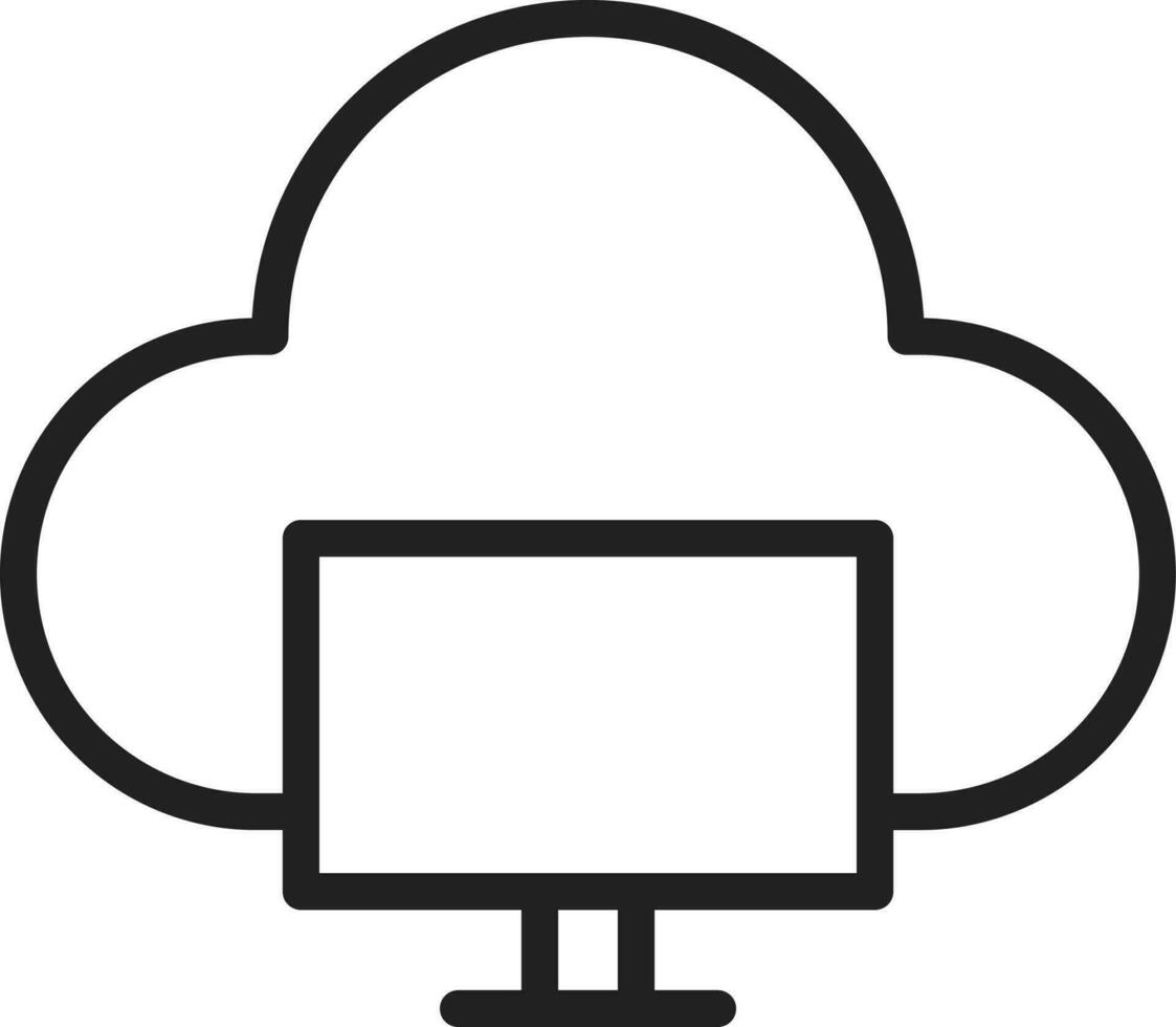 Cloud System icon vector image. Suitable for mobile apps, web apps and print media.