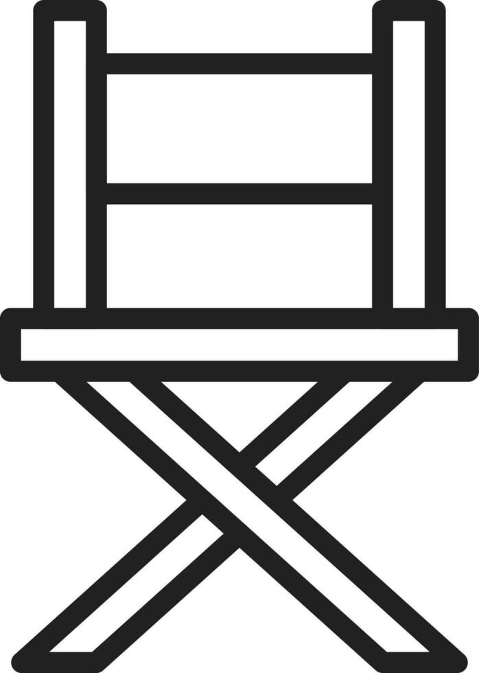 Director Chair icon vector image. Suitable for mobile apps, web apps and print media.