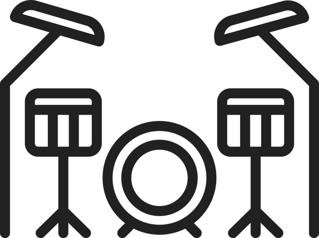 Drums icon vector image. Suitable for mobile apps, web apps and print media.