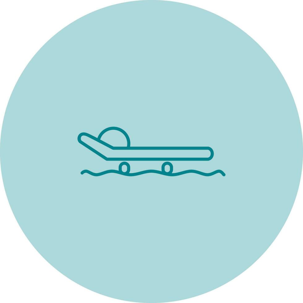 Sled with seat Vector Icon
