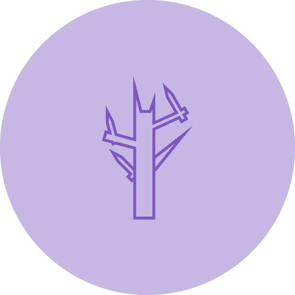 Tree with no leaves Vector Icon