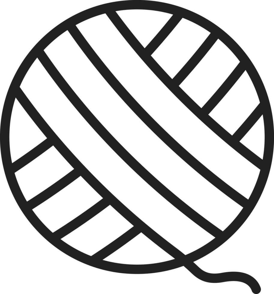 Yarn icon vector image. Suitable for mobile apps, web apps and print media.