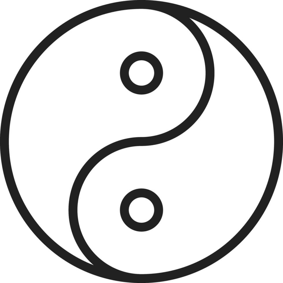 Yin Yang icon vector image. Suitable for mobile apps, web apps and print media.