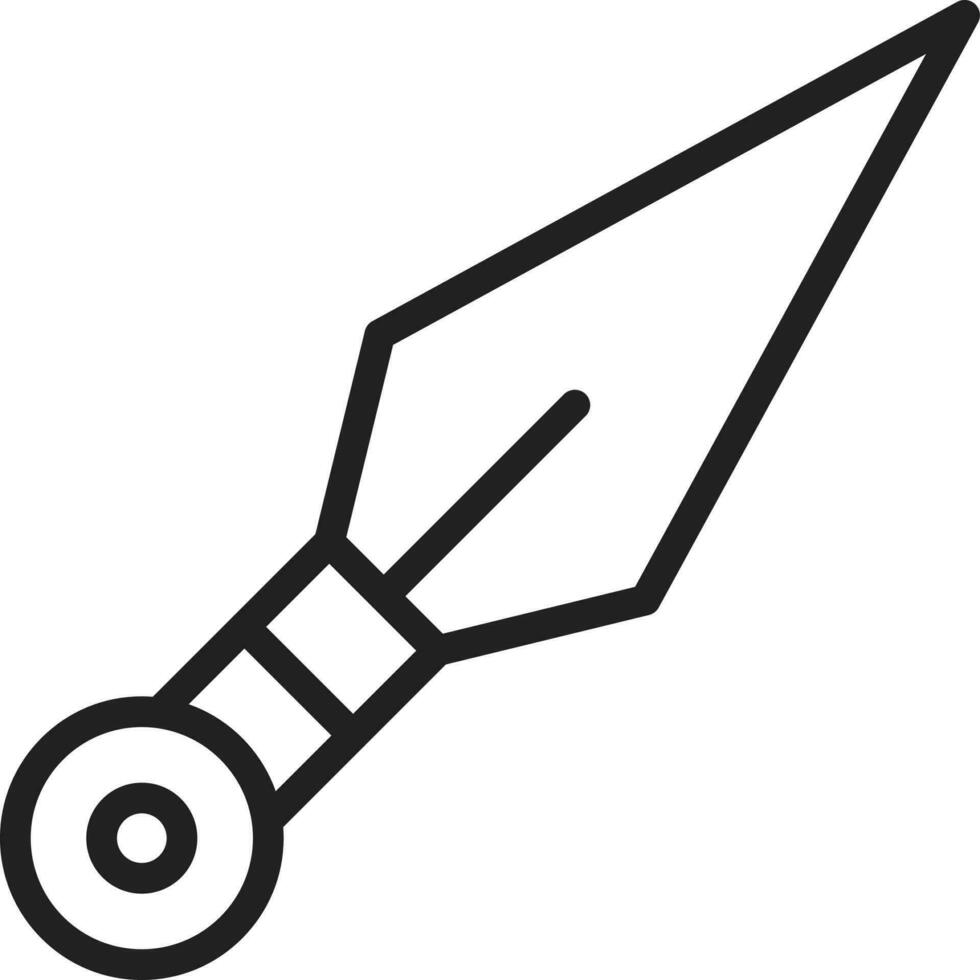 Kunai icon vector image. Suitable for mobile apps, web apps and print media.