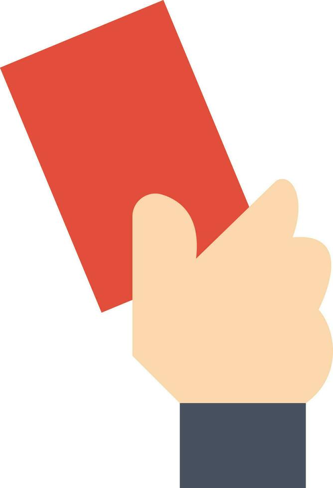 Red Card icon vector image. Suitable for mobile apps, web apps and print media.