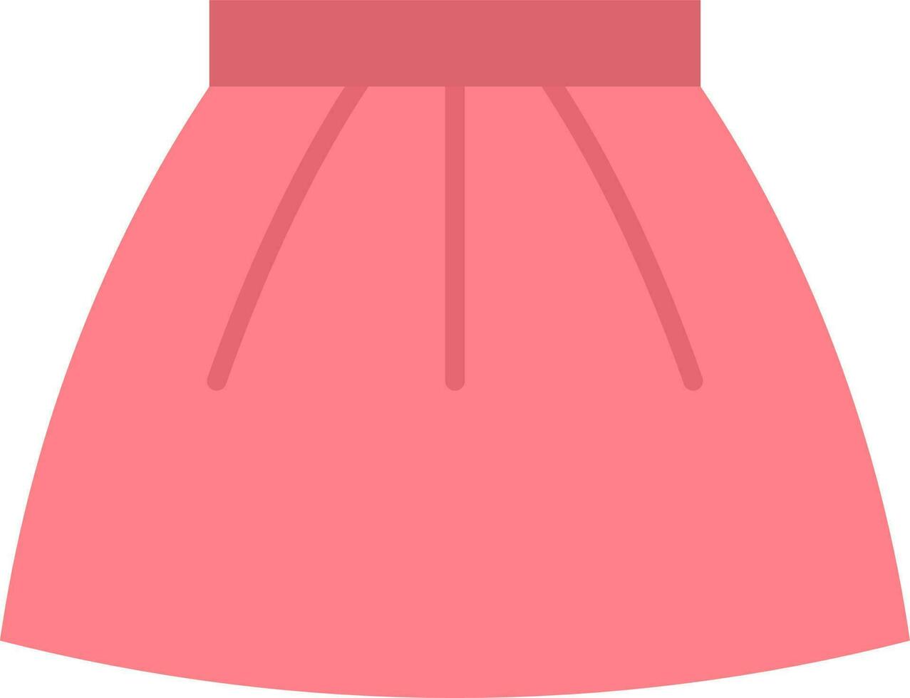 Skirt icon vector image. Suitable for mobile apps, web apps and print media.