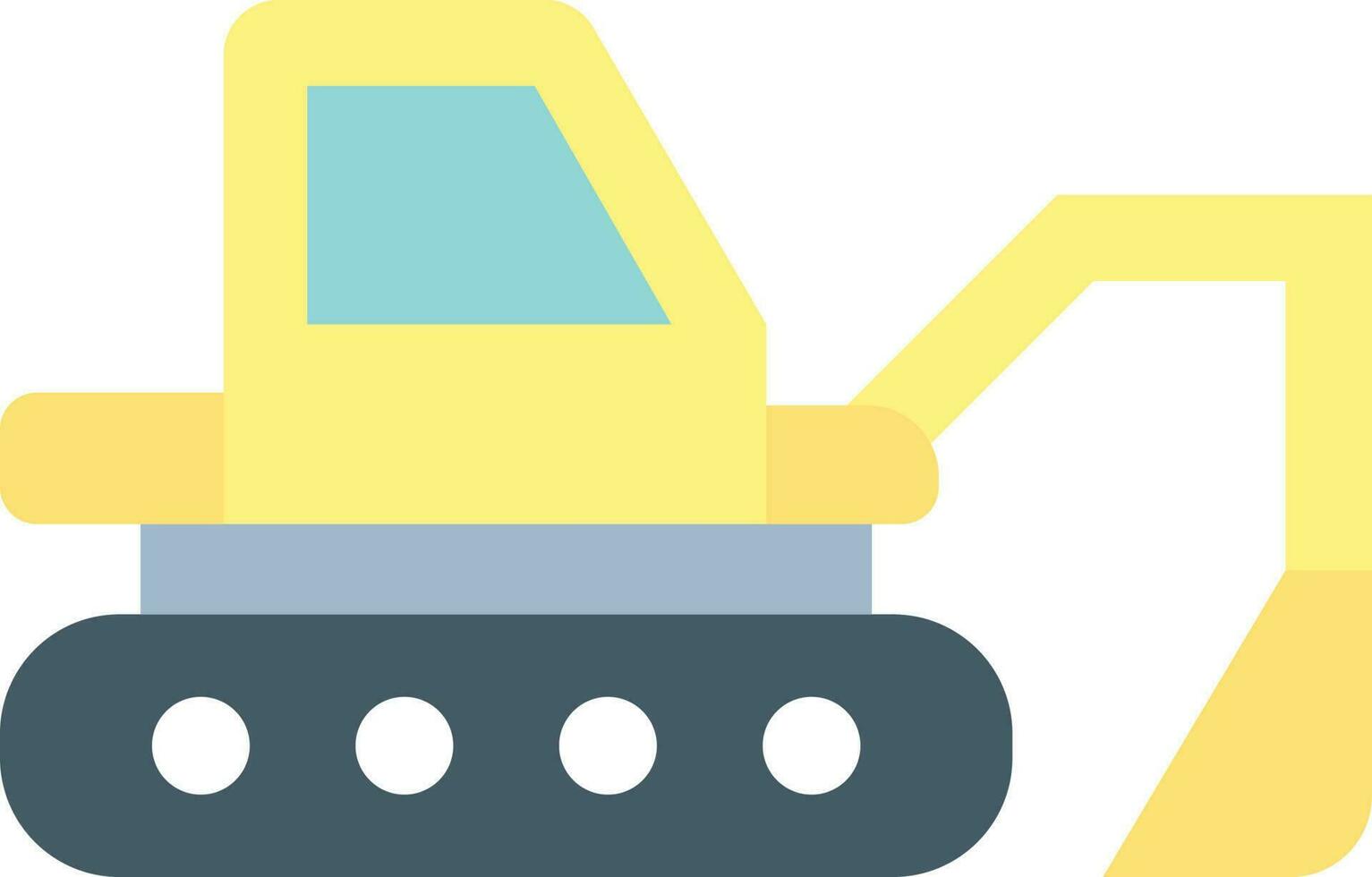 Tractor icon vector image. Suitable for mobile apps, web apps and print media.