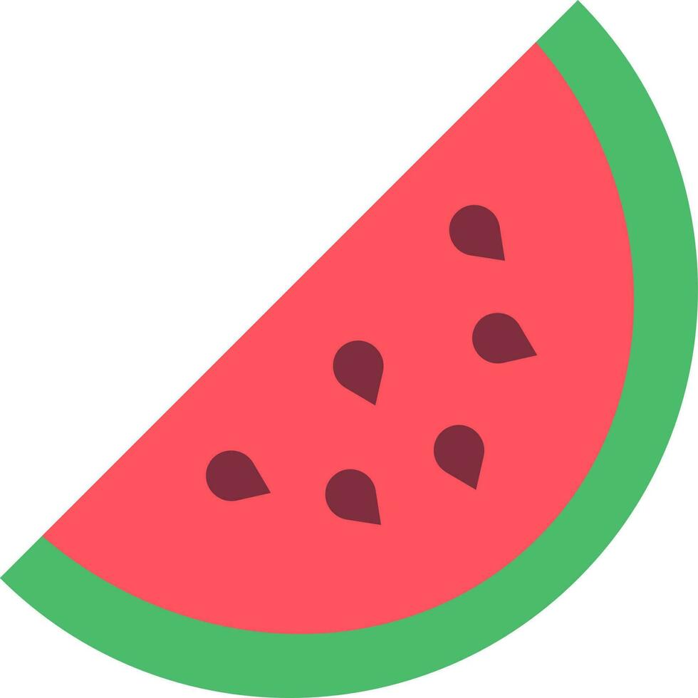 Watermelon slice icon vector image. Suitable for mobile apps, web apps and print media.