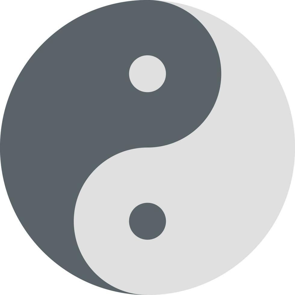 Yin Yang icon vector image. Suitable for mobile apps, web apps and print media.