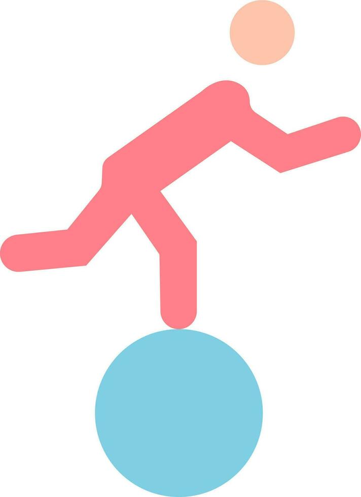 Walking on Ball icon vector image. Suitable for mobile apps, web apps and print media.