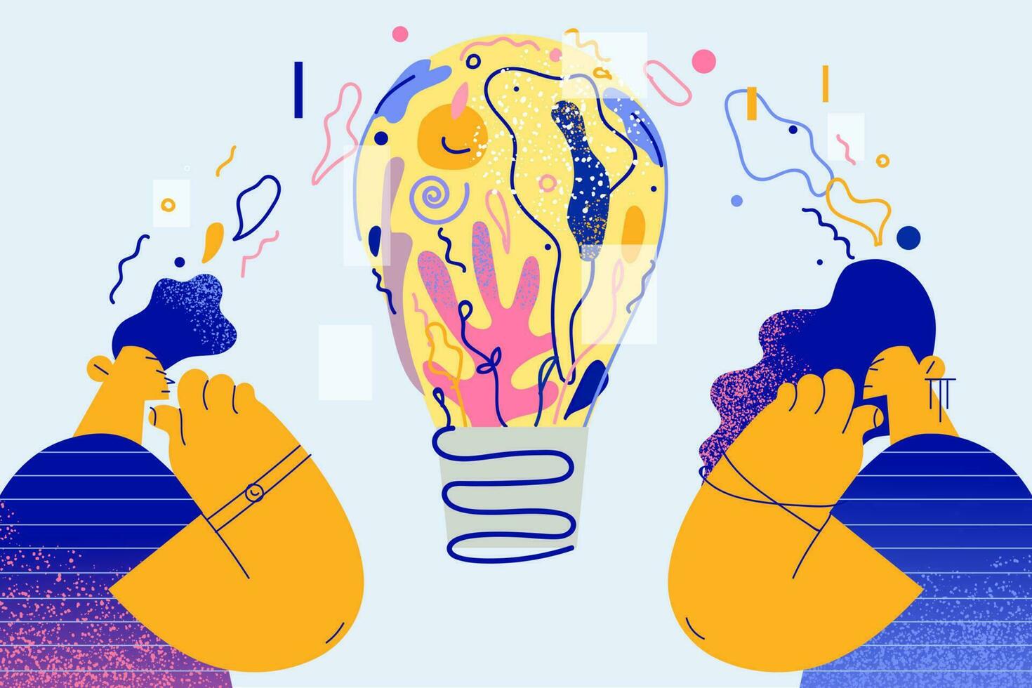 Creativity, new ideas, innovation concept vector