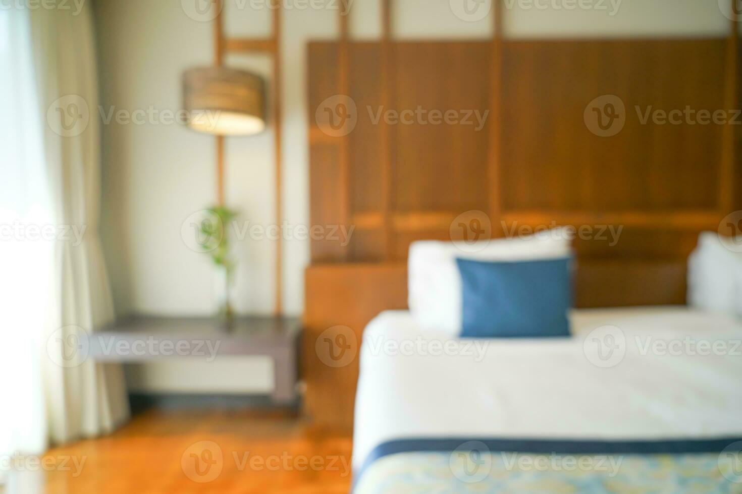 abstract blur bedroom for background photo