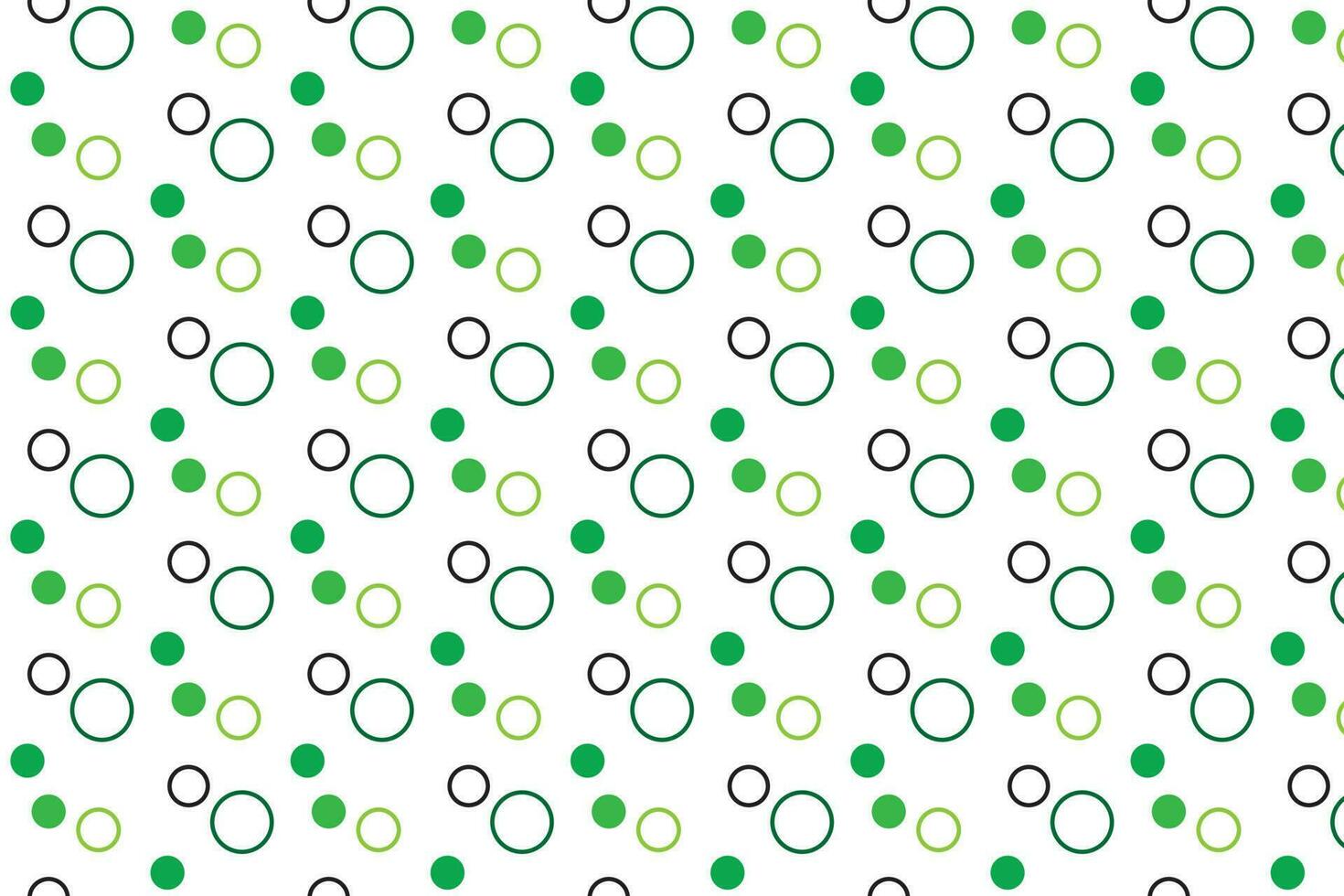 simple green circle polka dot pattern on white background. vector