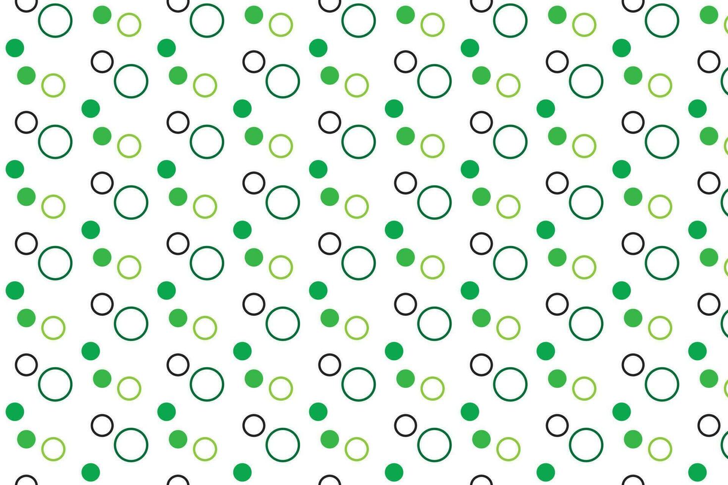 simple green circle polka dot pattern on white background. vector