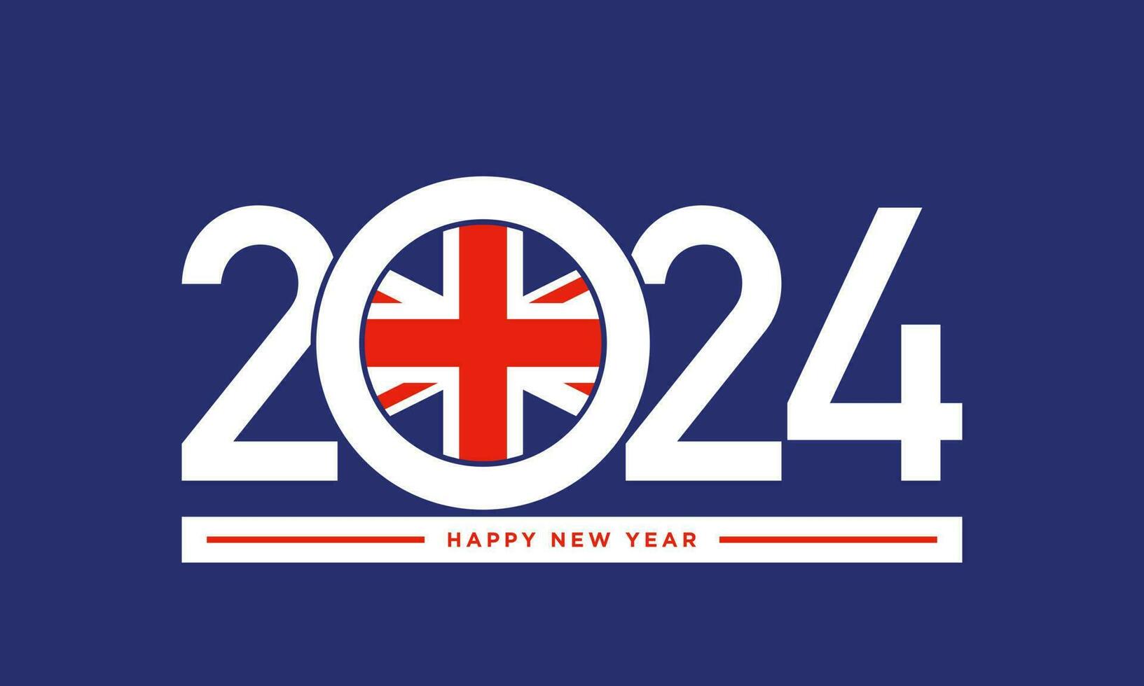 2024 Happy New Year Background Design. vector