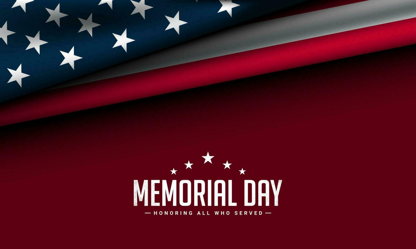 Memorial Day Background Design. vector