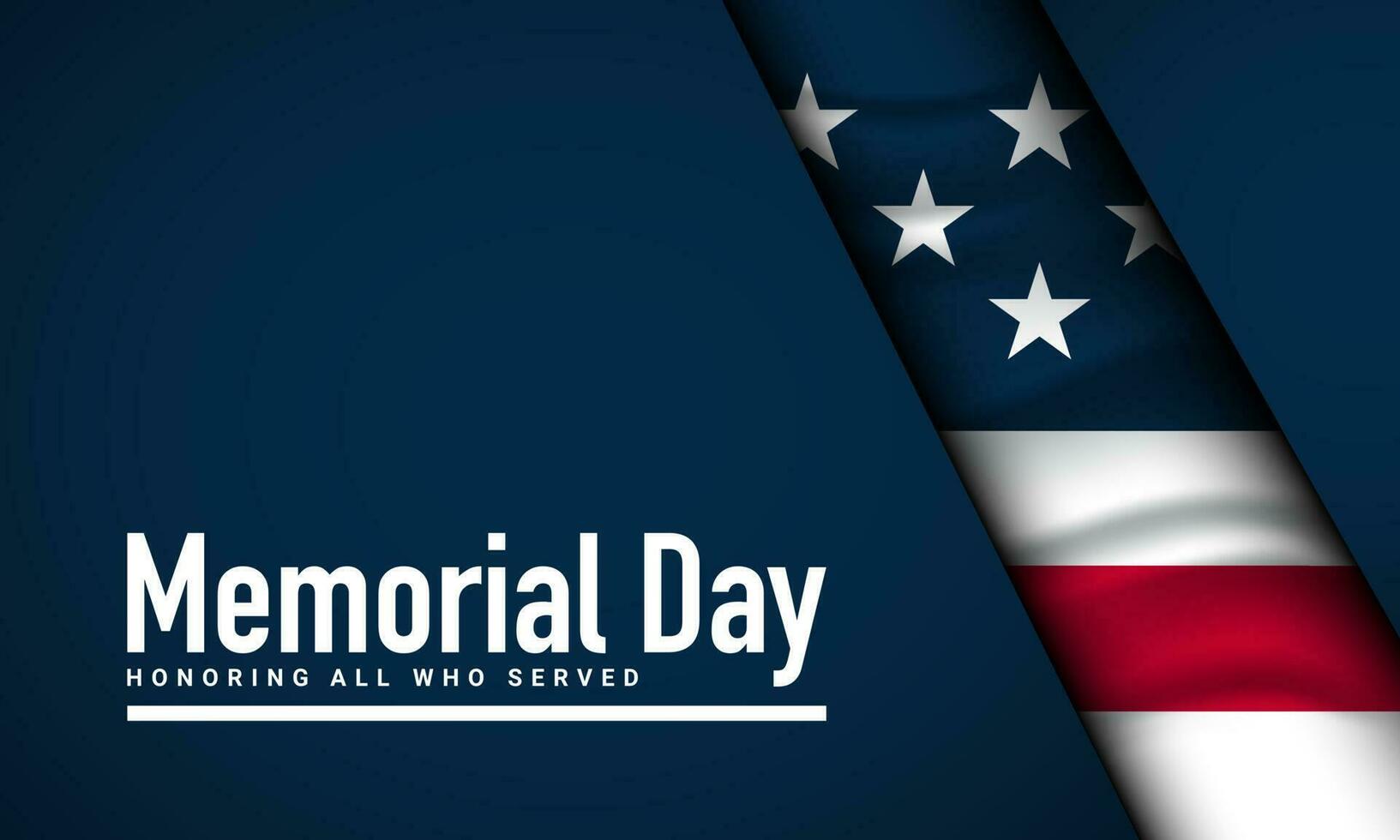 Memorial Day Background Design. vector